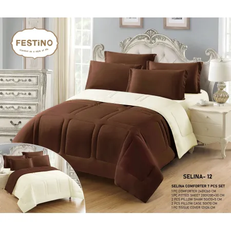 Milanobedlinen Comforter Selina 7pcs Set